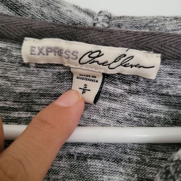Express Black and White Thin Hoodie in Size Small - Picture 3 of 4